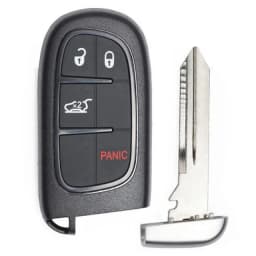 KEYECU GQ4-54T 433MHz 4A Chip For Jeep Cherokee 2014 2015 2016 2017 2018 2019 2020 Durango Chrysler 4/5 Buttons Car Remote Key