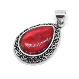 2024 New Natural Stone Abalone Shell Charms Drop Shape Lapis Lazuli Ethnic Pendant for Women Jewelry Making DIY Necklace Gift