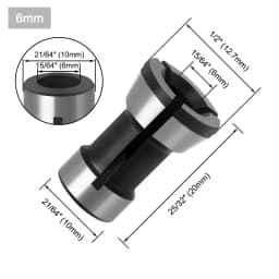 1pc 3pcs 6.35mm 8mm 6mm Collet Chuck Engraving Trimming machine Electric Router Bit Milling Cutter Accessories