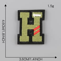 A-Z Letter Patches on Clothes magic paste Patch Military Biker Embroidery Clothing Sticker Applique 26pc Alphabet Diy Logo Brand