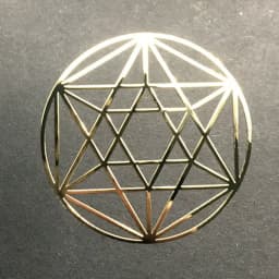 Flower of Life Metal Patch Phone Case Back Sticker Pyramid Model Decoration Sticker