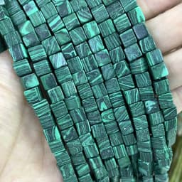 8*8mm Natural Square Agates Tiger Eye Turquoises Amazonite Crystal Jades Stone Beads For Jewelry Making DIY Bracelet Necklace