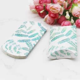 12/50pcs Beautiful Flower Pattern Pillow Shape Paper & Kraft Wedding Candy & Birthday Gift Storage Box Size 20X55X80mm
