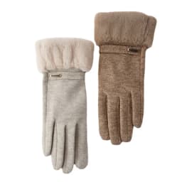 New Women Winter Warm Touch Screen Plus Velvet Thicken Plush Wrist Gloves Elegant Female Soft Cycling Drive Not Bloated