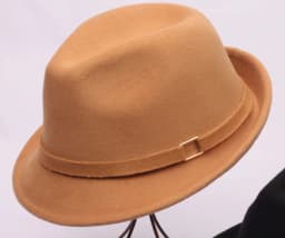 New Spring Autumn Short Brim Wool Felt Fedora Hats Retro Panama Hat Men Women Dress Hat Jazz Trilby Cap Wholesale