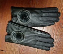 Women Winter Genuine Leather Gloves With wool lined Warm Ladies 2019 Thick Real Leather Glove Black Female New 2018 Hot Selling
