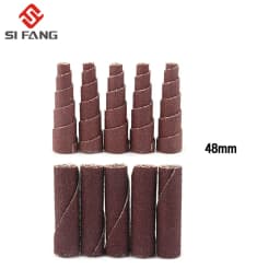 38mm 48mm Abrasive Sandpaper Grinding Head Sanding Cone Engine Porting Assortment Set Sleeve Sandpaper Roll With 1/4inch Shank