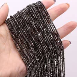 5pcsNatural Stone Crystal Color Plated Faceted Small Bead Multicolor 38CM Beaded Fashion DIY Necklace Bracelet CharmJewelry Gift