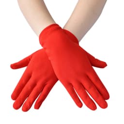 Women Milk Silk Breathable Thin Etiquette Performance Elasticity Dance Dress Retro Party Prom Decoration Cosplay Short Gloves