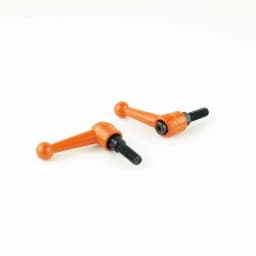 M5 M6 Solid Zinc Alloy Orange Adjustable Handle Clamping Lever Arm Tension Levers Knob