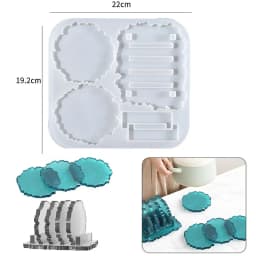 Silicone Mold For Resin Large Rectangle Tea Plate Coaster DIY Epoxy UV Resin Molds For Home Decoration Craft Making Art Supplies
