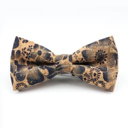 New Floral Cork Wood Bow Ties For Men Women Childern Wedding Casual Party Gift Fashion Novelty Handmade Solid Bowtie Accessories