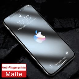 2Pcs Anti Blue Ray Fingerprint Matte Tempered Glass for iPhone X XS XR 11 12 13 mini 14 15 16e 16 Pro Max Plus Screen Protector