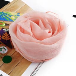Korean Solid Color Chiffon Square Silk Scarf 70x70CM Summer Sunscreen Thin Transparent Gauze Neck Protection Woman's Shawl P71
