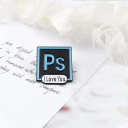 Photoshop Menu Bar Enamel Pins Creative Computer Icons Brooches Mouse Arrow Cursors Blocking Pop-ups Badges Kids Clothes Jewelry