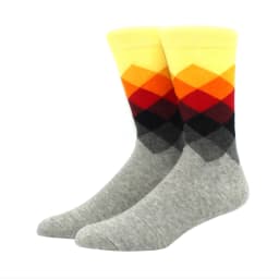 Male Tide Brand men cotton Socks Gradient Color summer Style long wedding sock Men's High Funny Happy Business Socks man sox