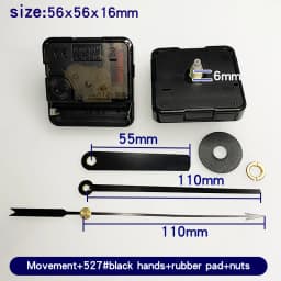 Quartz Clock Movement Kit With Gold Clock Hands Non Ticking Wall Clock Mechanism DIY Clock Making Repair Parts