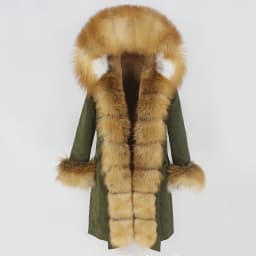OFTBUY X-long Parka Waterproof Outerwear Real Fur Coat Winter Jacket Women Natural Fox Fur Hood Luxury Outerwear Detachable New