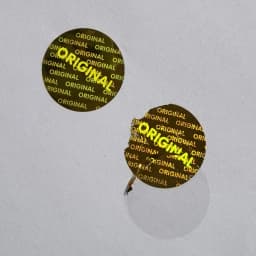 Custom Hologram Stickers ORIGINAL Security Tamper Evident Warranty One-time Used Laser Holographic Lable Diameter 20mm 2000 pcs