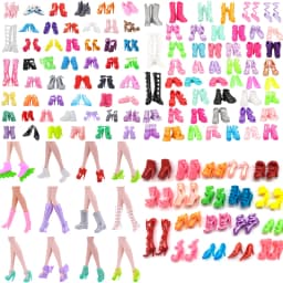 30 Different High Heel Shoes Boots For Babi Doll Clothes Accessories Girl's Toys Birthday Gift