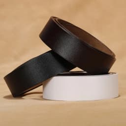 Men's High Quality Cowhide Leather Belt Automatic Buckle Fashion Genuine No Buckle Accessory