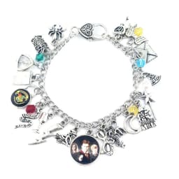 TV show Friends Charms Bracelet Central Perk Coffee Time Pendant Bangles Bracelets for Women Men Jewelry Gift