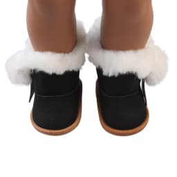 7.5cm Length Plush Snow Boots For 18 Inches American Doll Accessories Baby Doll Festival Shoes Gift For Our Generation Dolls