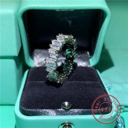 2020 New Promise Ring Real 925 Sterling Silver AAAAA Cz Stone Statement Party Wedding Band Rings for women Engagement Jewelry