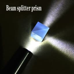 Beam splitting prism 5:5 Beamsplitter RatioTransflective K9 Cube Prism Optical Glass Prism20/30/40/50mm