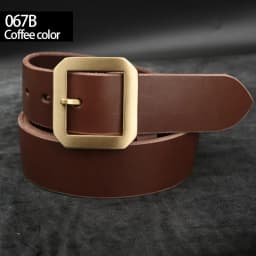 39mm Genuine Leather High Quality Belts For Men Jeans Cowskin Casual Belts Cowboy Waistband Solid Brass Pin Belt Buckle
