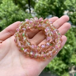 10pcs/lot Multiple Colors 10mm Murano Transparent Glass Beads Lampwork Loose Beads for Bracelet Necklace DIY Jewelry Making