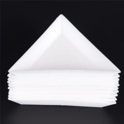 10Pcs/lot White Containers For Beads Display Plastic Tray Packaging Environmental PP Triangle Plate For Jewelry Beads Organizer
