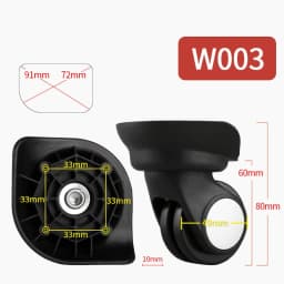 Luggage Wheel Replacement Wheels Suitcase Accessories Universal Casters Rolling Luggage Suitcase Wheeled Accessories Bags Caster
