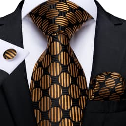 New Fashion Plaid Men's Tie Set High Quality 8cm Width Neck Tie Handkerchief Cufflinks Business Wedding Tie Gift For Men