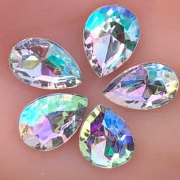 20Pcs 13*18mm Pear Flatback Acrylic Wedding/Clothes Wedding Art Decoration DIY