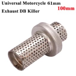 51mm / 61mm Universal Motorcycle Exhaust Silencer Delete Noise Sound Eliminator Reduce Noise Muffler Removable DB Killer