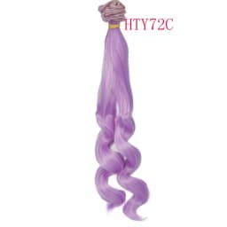 Russian Handmade Doll Hair 25 cm High Temperature Curly Hair for 1/3 1/4 1/6 BJD DIY Curly Doll Wigs Tree