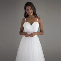Customized Spaghetti Strap Beach Wedding Dresses White Tulle with Sashes Boho Bridal Gown A-line Bride dress Vestido Noiva Praia