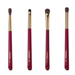CHICHODO Makeup Brush-Luxurious Red Rose series-Selected Natural Animal Hair EyeBrushes Set-Professional Eye Make Up Brush Tools