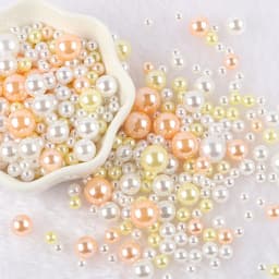 10g Random Mix 3-10mm No Hole ABS Imitation Pearl Bead For Vase Filler Makeup Brush For DIY Jewelry Making Decor F0912