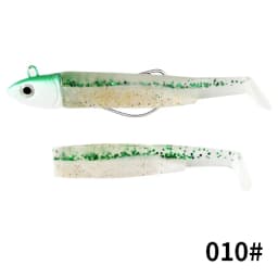 FTK Soft Black Minnow Jig Head 5g 12g 25g Fishing Lure Wobblers Jig Head Silicone Baits Crank Hook Jigging Bass Pike Zander