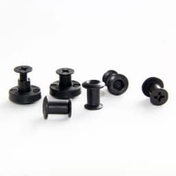 24pcs Black Cross Flat Head Chicago Screw With Washer Perfect for DIY Kydex Sheath Holster Hand Tool Parts