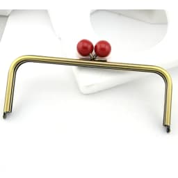 22cm Vintage Big Ball Clasp DIY Handbag Accessories Kiss Lock Purse Frame For Handbags Purse Bag Frame Supplier Bronze