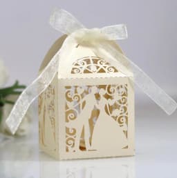 25pcs Wedding Bride Bridegroom Boutique Gift Box for Guest Favors Packaging Party Valentine's Day Gifts Wrapping Boxes Wholesale