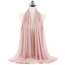 New Premium Plain Chiffon Scarf Muslim Hijab Instant Shawl Soft Ball Bubble Chiffon Head Wraps Islamic Lady Women Hijabs