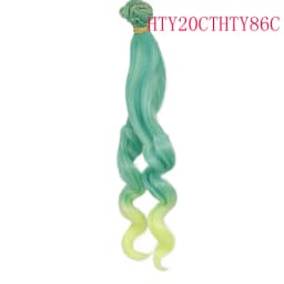 Russian DIY Doll Hair 25cm High Temperature Curly Hair for 1/3 1/4 1/6 BJD DIY Wavy Doll Hair Tree