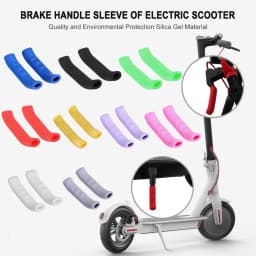 2pcs Brake Handle Lever Covers Antiskid Handle Protector Silicone Lever Shell Parking Brake Lever Case for Xiaomi M365 Scooter