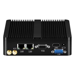 XCY Fanless Mini PC Intel Celeron J1900 Quad-Cores 2.0GHz 2x RS232 2x LAN Windows 10 Linux Embedded IoT Industrial Computer