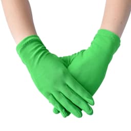 Women Milk Silk Breathable Thin Etiquette Performance Elasticity Dance Dress Retro Party Prom Decoration Cosplay Short Gloves