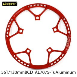 Chainring Litepro 130BCD 47/53/56/58T BMX Chainring Folding Bicycle Chainwheel Protector Bike Crankset Tooth Folding Bike Parts